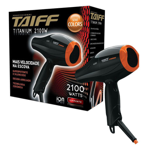Secador-Taiff-Titanium-Colors-Laranja-Voltagen-220v