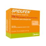 Spidufen-400mg---370mg-Granulado-Sabor-Damasco-para-Solucao-Oral-com-10-envelopes-de-3g