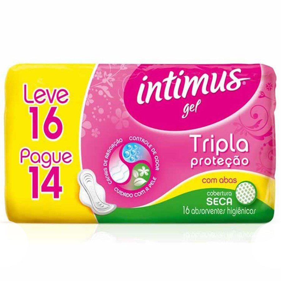 Absorvente-Intimus-Gel-Tripla-Protecao-Cobertura-Seca-Abas-com-16-unidades