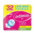 Absorvente-Intimus-Gel-Tripla-Protecao-Cobertura-Seca-Abas-com-32-unidades