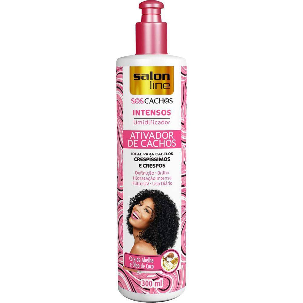 Creme-Para-Pentear-Salon-Line-S.O.S-Cachos-Ativador-De-Cachos-Intensos-Mel-300Ml