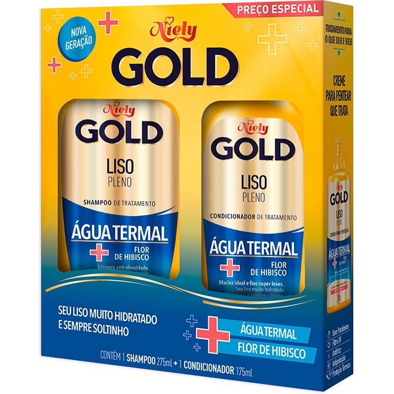 Kit-Niely-Gold-Liso-Pleno-Shampoo-300mL-Condicionador-200mL