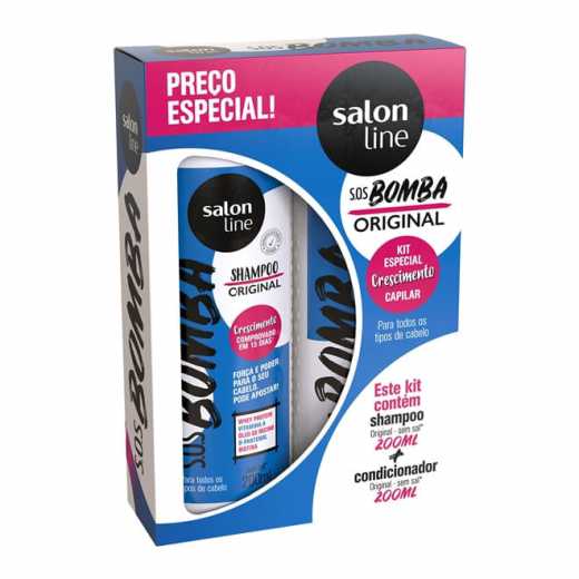 Kit Salon Line Sos Bomba Original Shampoocondicionador Pense Farma Pense Farma 3424