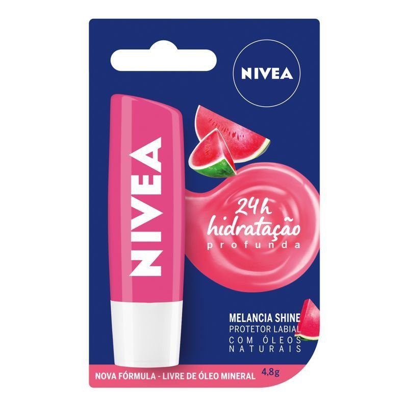 Protetor-Labial-Nivea-Lip-Care-Melancia-Shine-48G