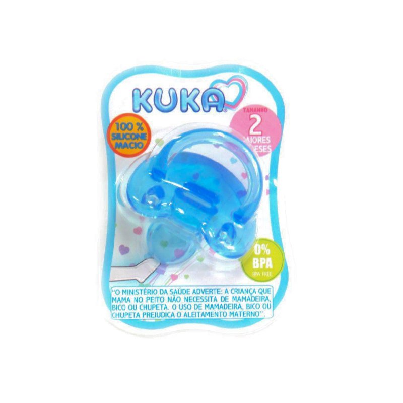 Chupeta-Kuka-Silicone-Soft-Ortodontico-Tamanho-2-Azul
