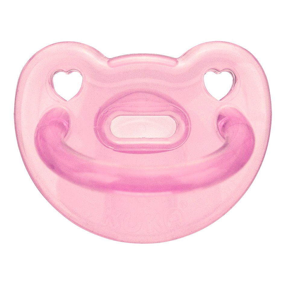 Chupeta-Kuka-Silicone-Soft-Ortodontico-Tamanho-2-Rosa