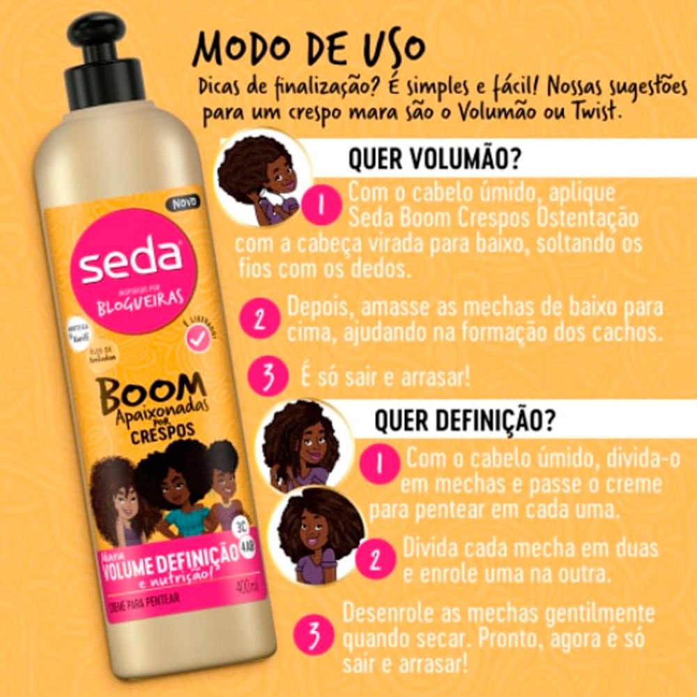 Creme-para-Pentear-Seda-Boom-Apaixonadas-por-Crespos-400mL
