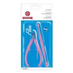 Alicate-Mundial-Cuticula-Flex-Rosa-E-Espatula-R-168-