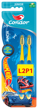 Escova-Dental-Condor-Hot-Wheels-Junior-Leve-2-Pague-1