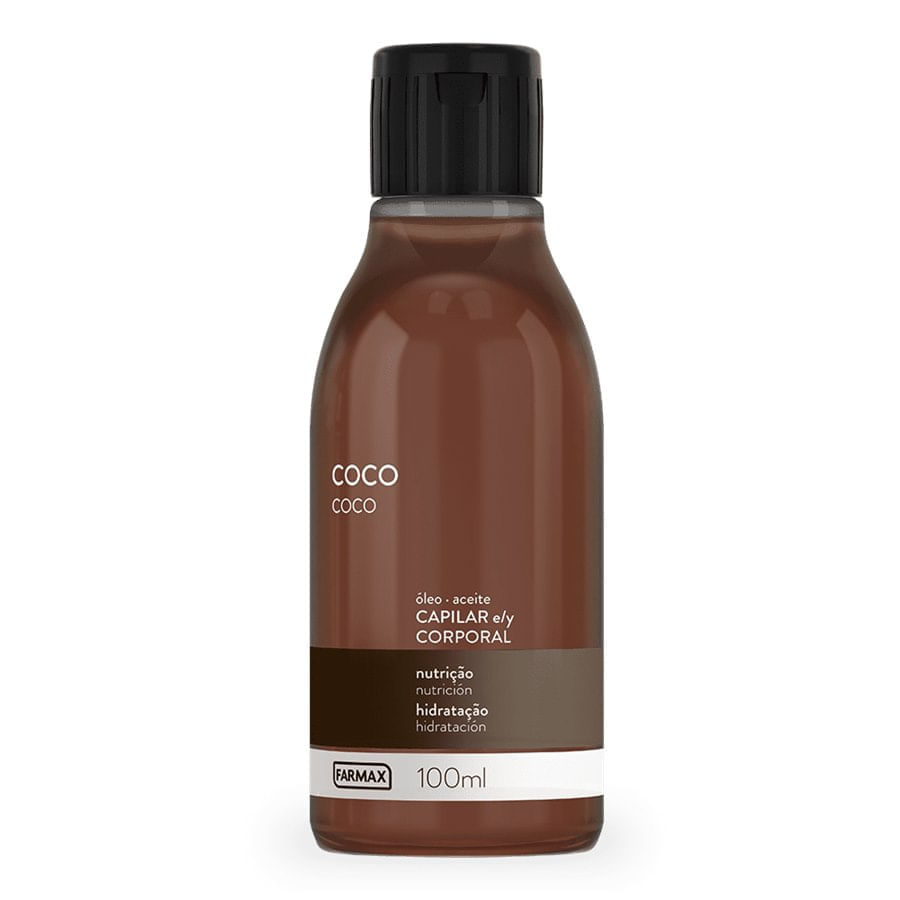 Oleo-De-Coco-Capilar-E-Corporal-Farmax-100Ml