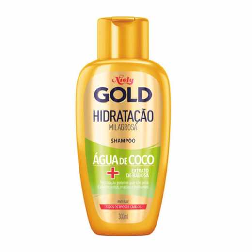 Shampoo-Niely-Gold-Hidratacao-Milagrosa-Agua-de-Coco-300mL