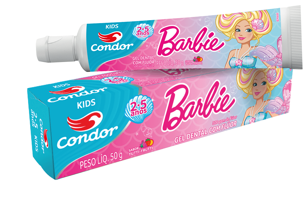 Gel-Dental-Condor-Barbie-com-Fluor-Tutti-Frutti-50G-