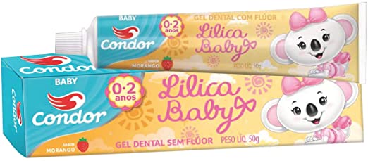 Gel-Dental-Condor-Infantil-Lilica-Ripilica-Sem-Fluor-6--Meses-50G