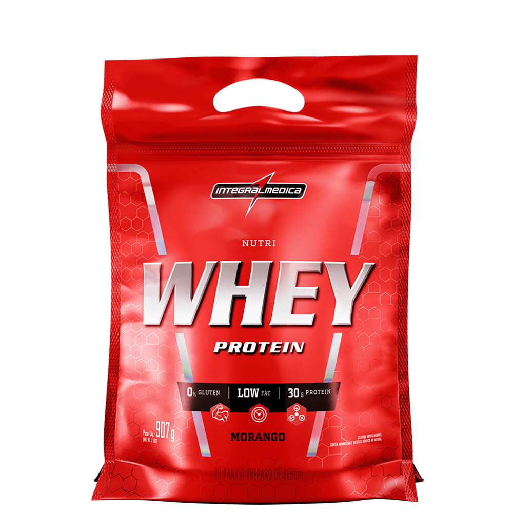 Nutri-Whey-Protein-Integralmedica-Refil-Morango-907G