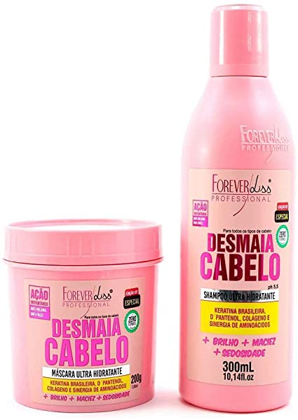 Kit-Forever-Liss-Desmaia-Cabelo-Shampoo-300mL--Mascara-200g