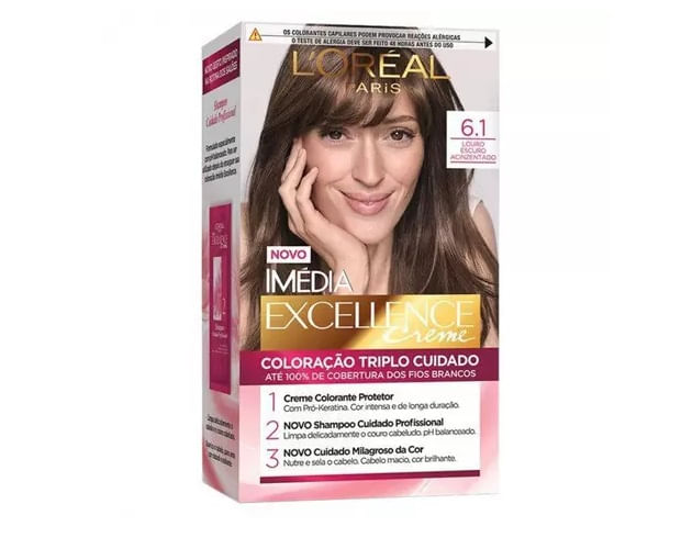 Tintura-Imedia-Excellence-Creme-Louro-Escuro-Acinzentado-6.1-