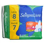 Absorvente-Sempre-Livre-Adapt-Plus-Cobertura-Suave-com-Abas-Leve-8-Pague-7-unidades