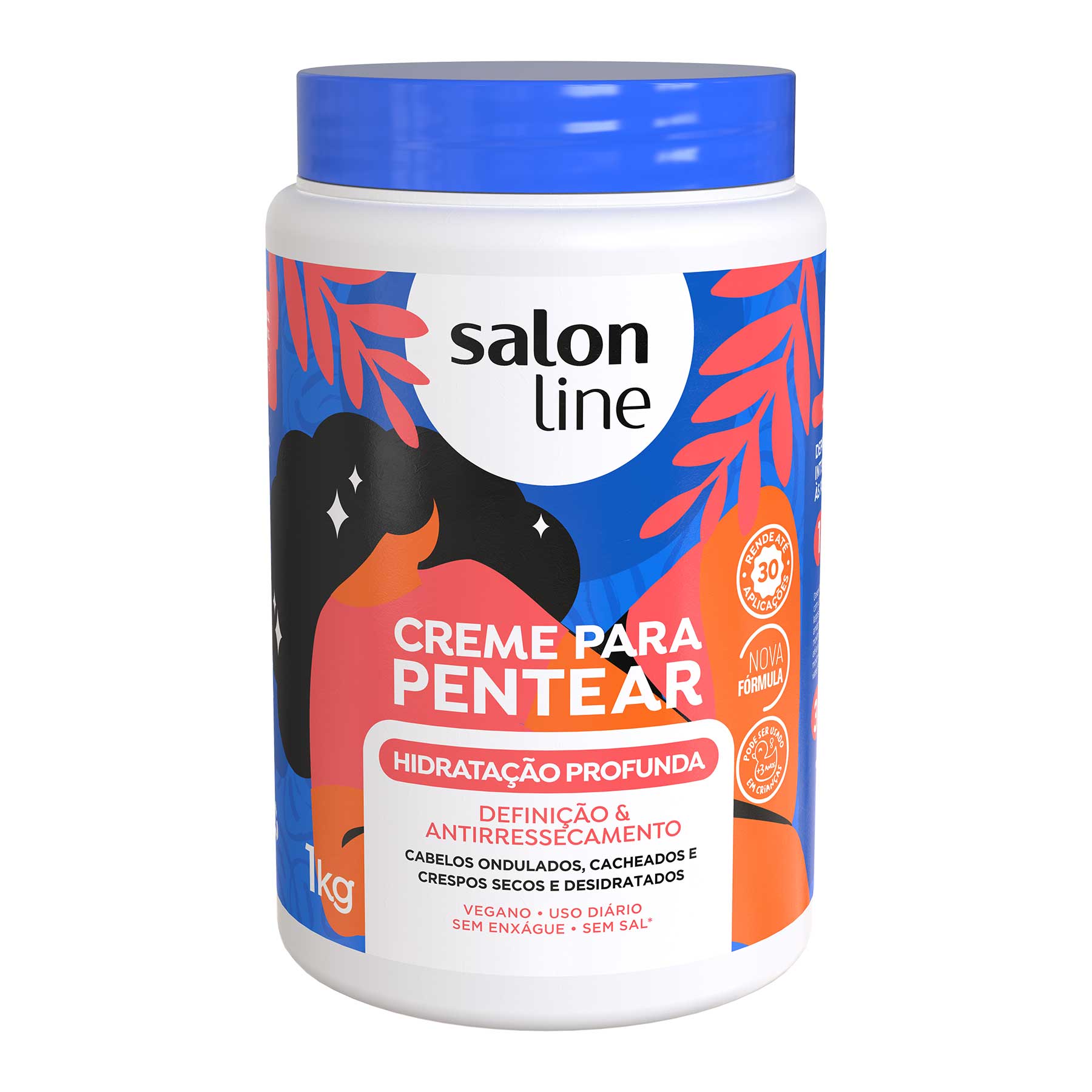CREME-PARA-PENTEAR-SALON-LINE-HIDRATACAO-PROFUNDA-CACHOS-1KG