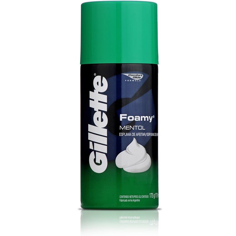 ESPUMA-DE-BARBEAR-GILLETTE-FOAMY-MENTOL-175G