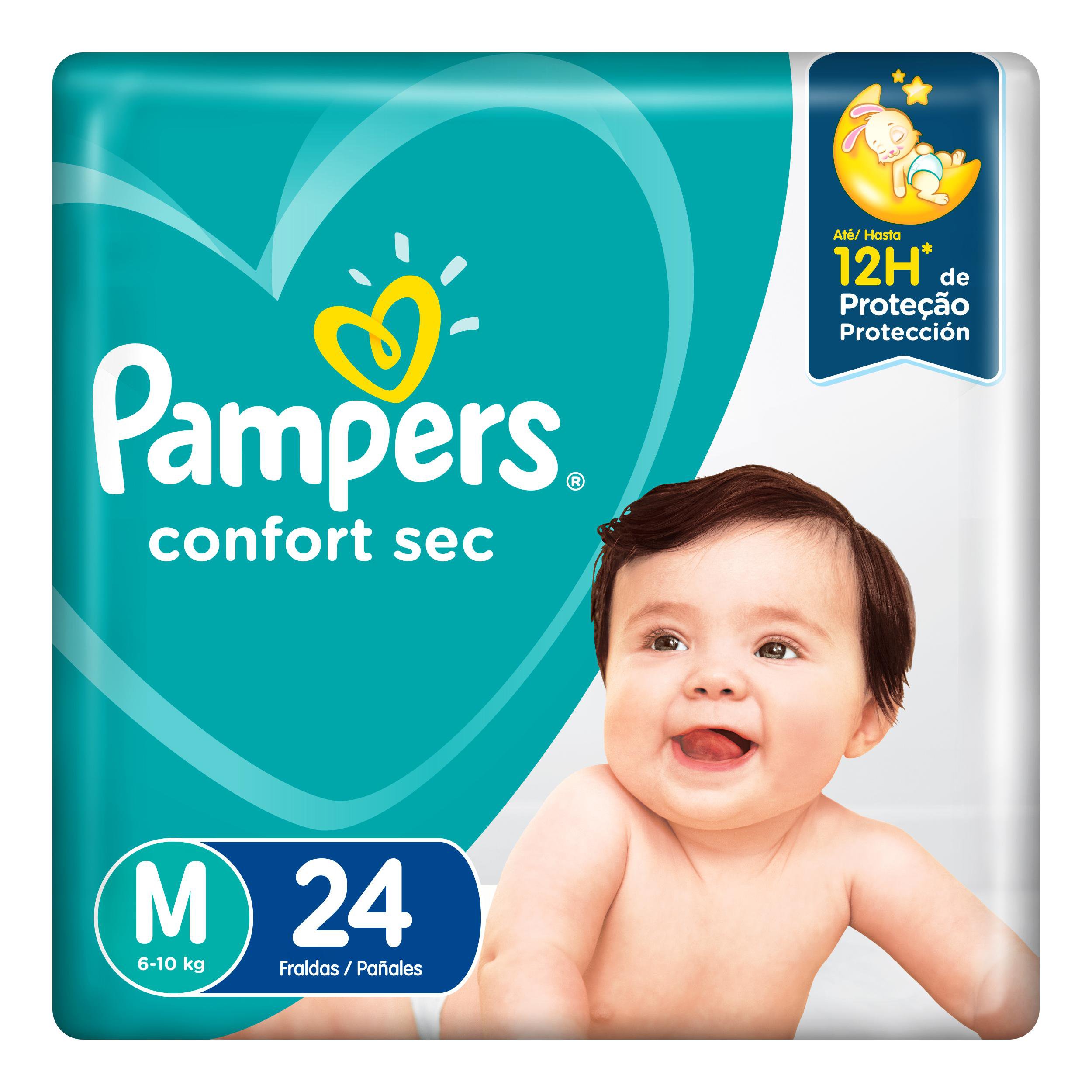 Fralda Pampers Confort Sec Pacotao M Com 24 Unidades Pense Farma