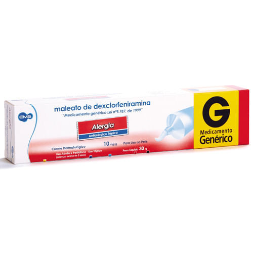 Maleato-De-Dexclorfeniramina-10Mg-G-Creme-Dermatologico-30G-Ems