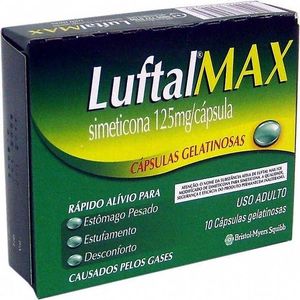 Luftal Gel Caps 125mg com 10 Cápsulas