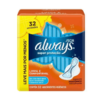 Absorvente-Always-Basico-Cobertura-Seca-com-Abas-32-Unidades