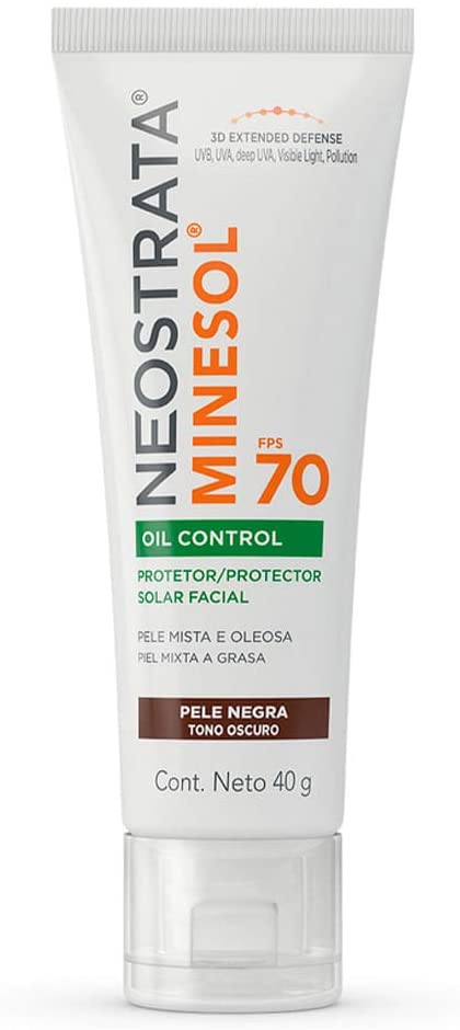 Protetor-Solar-Facial-Neostrata-Minesol-Oil-Control-Pele-Negra-FPS-70-com-40g-