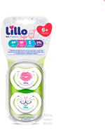 Kit-Chupeta-Lillo-Design-Selfie-Anatomico-Silicone-Tamanho-2-Menina-com-2-Unidades-