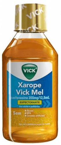 Comprar Xarope Vick 16mg/mL, frasco com 120mL de xarope, sabor mel