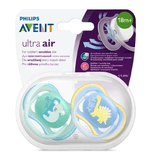 Chupeta-Philips-Avent-Ultra-Air--18-Meses-Azul-e-Verde-com-2-unidades