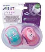 Chupeta-Philips-Avent-Ultra-Air--18-Meses-Rosa-com-2-unidades