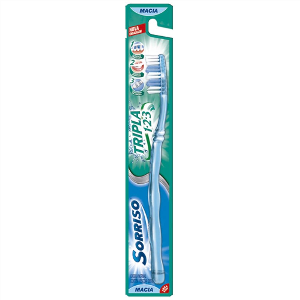 Escova-Dental-Sorriso-Tripla-1-2-3-Macia-1-unidade