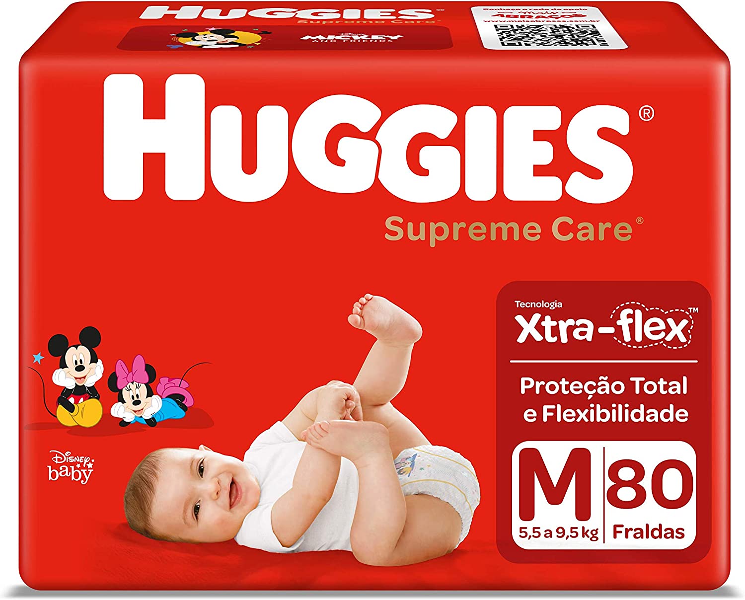 FRALDA-HUGGIES-DISNEY-SUPREME-CARE-HIPER-M-C-80-UNID