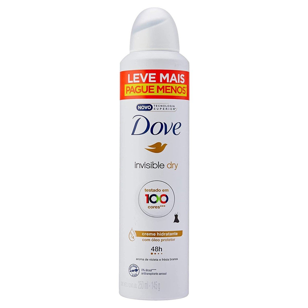 Desodorante-Antitranspirante-Aerosol-Dove-Invisible-Dry-com-250ml