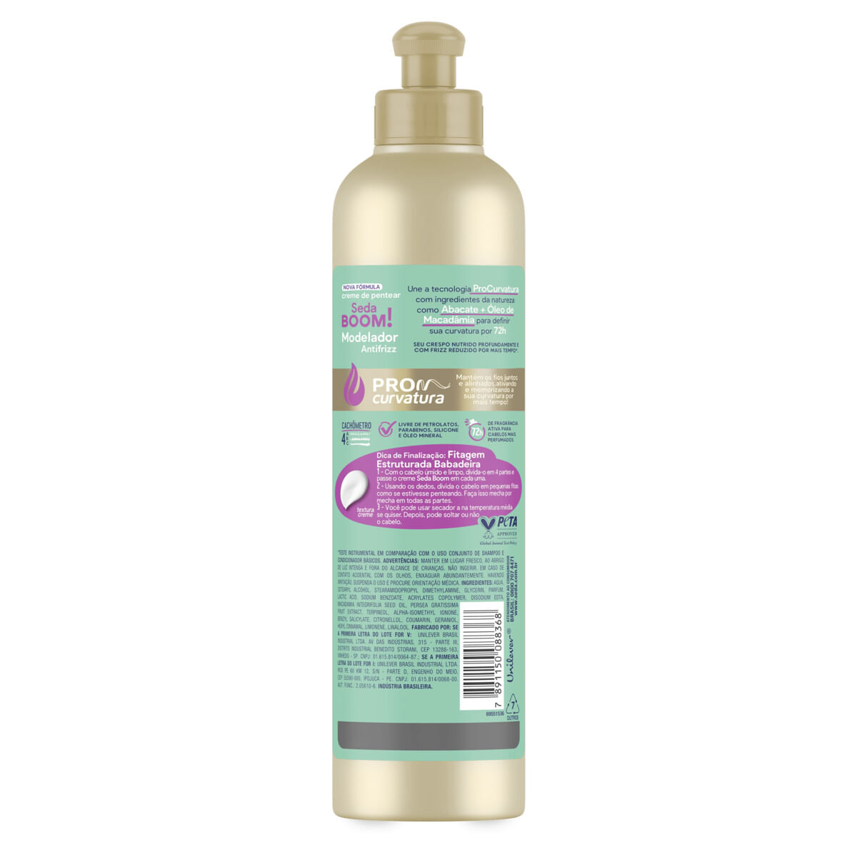 Creme-para-Pentear-Seda-Boom-Pro-Curvatura-Modelador-Antifrizz-Frasco-350ml