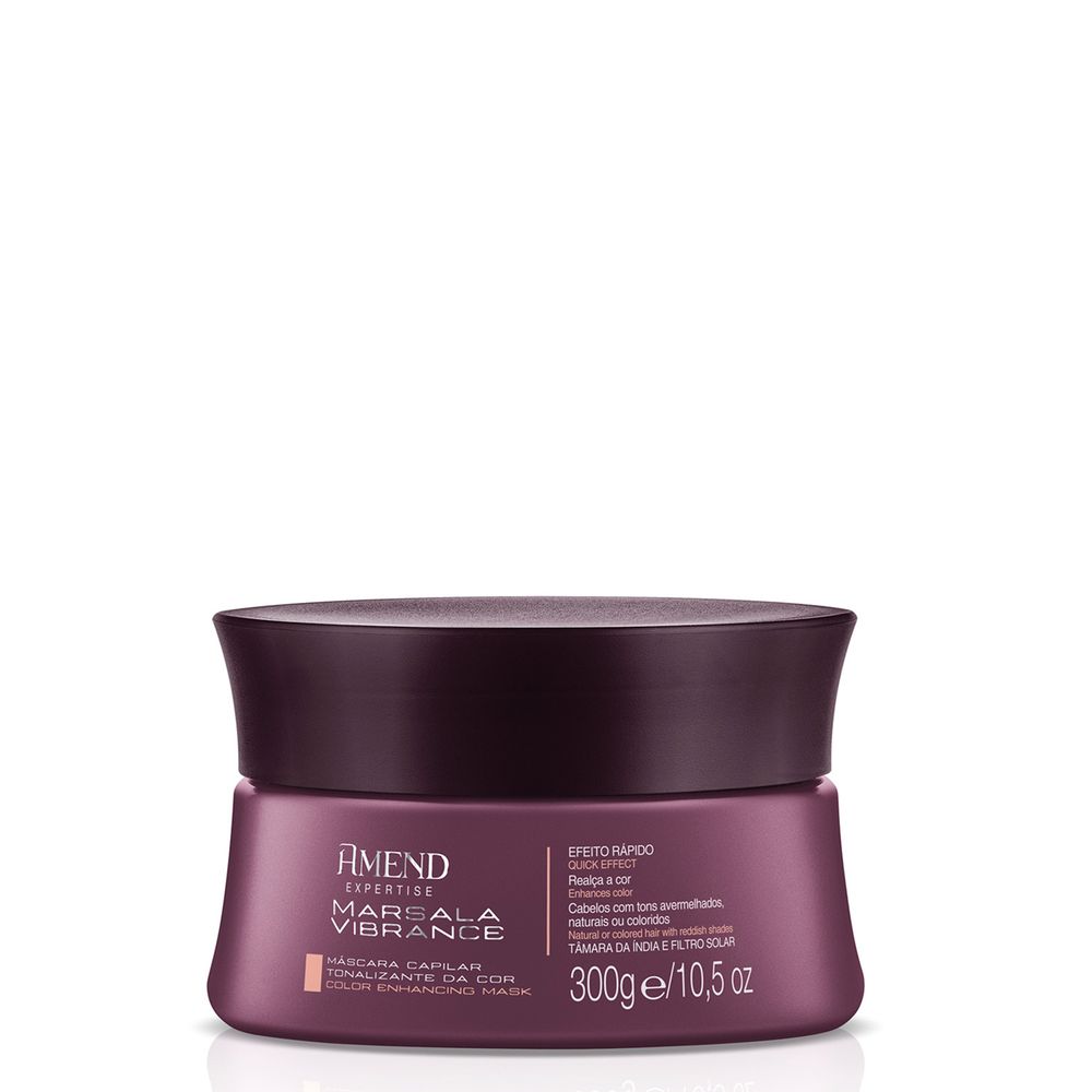 Mascara-Marsala-Vibrance-Amend--Mascara-de-Tratamento-Capilar-300g