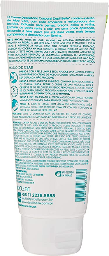 Creme-Depilatorio-Depilbella-Aloe-Vera-100G