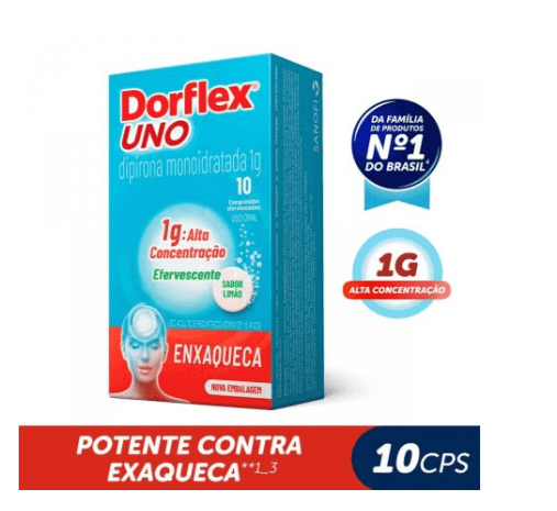 Dorflex-Uno-para-Enxaqueca-Dipirona-Monoidratada-1g-10-Comprimidos-Efervecentes-