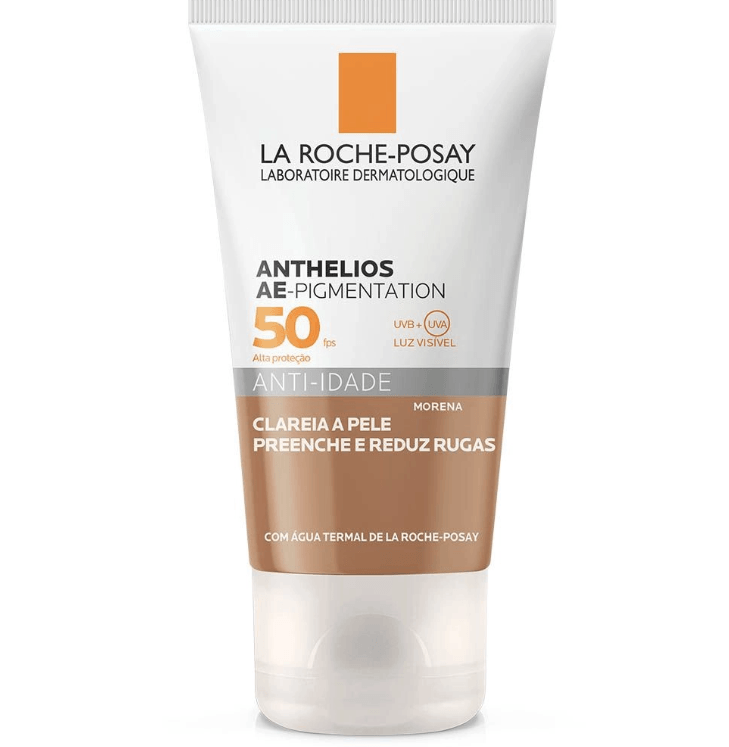 Protetor-Solar-Facial-Anthelios-AE-Pigmentation-Anti-Idade-cor-Morena-FPS-50-com-40g