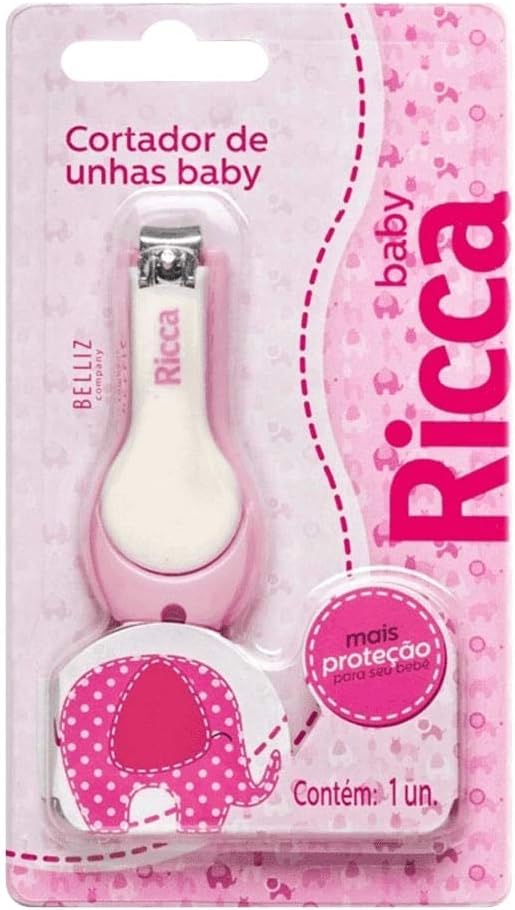 Cortador-De-Unha-Ricca-Infantil-Rosa