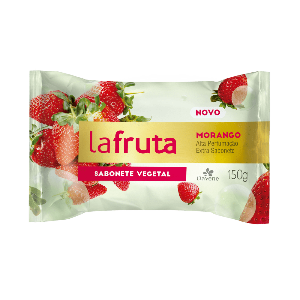 Sabonte-Barra-Vegetal--Morango-La-Flore-com-150g