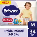 Fralda-Babysec-Shortinho-Pants-Galinha-Pintadinha-M-com-34-unidades