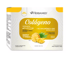 Colageno-Verisol---Ac-Hialuronico---Q10---17-Vitaminas-e-Minerais-Com-30-Envelopes-5g-Abacaxi-150g-Herbamed