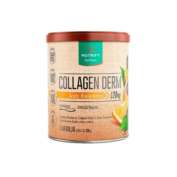 Collagen-Derm-Acido-Hialuronico-Laranja-Nutrify-em-Po-300G