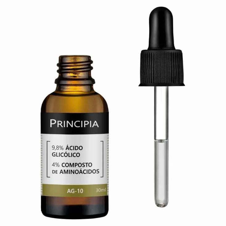 Principia-Serum-Skincare-98--Acido-Glicolico---Aminoacidos-AG-10-com-30ml