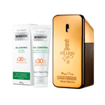 KIT-PERFUME-ONE-MILLION-GEL-CREME-MINESOL-OIL-CONTROL-40G