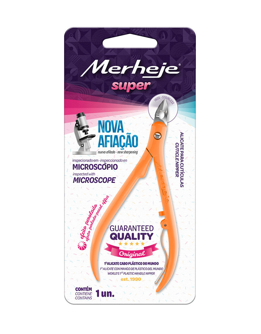 Alicate-para-Cuticulas-Perolado-Merheje-