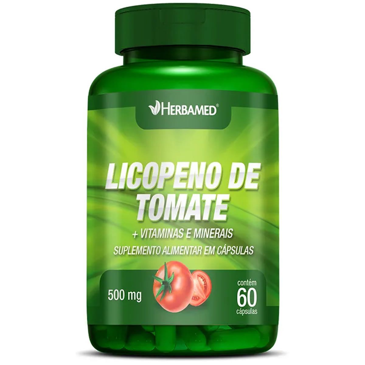 Licopeno-de-Tomate---Vitaminas-e-Minerais-500mg-Herbamed-60-Capsulas