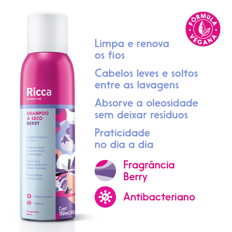 Shampoo-a-Seco-Ricca-Shakeberry-com-150ml